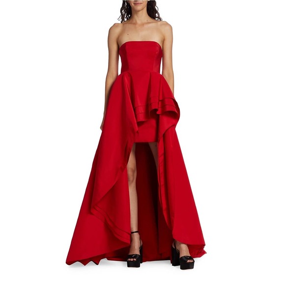 Carolina Herrera Dresses & Skirts - Carolina Herrera Ruffled Silk Strapless Gown. size 2